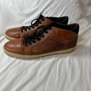 Bullboxer Men's Classic Brown Leather Sneakers